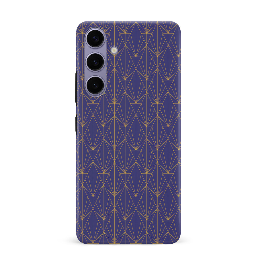 Samsung Galaxy S24 Plus Showcase Art Deco Phone Case in Purple
