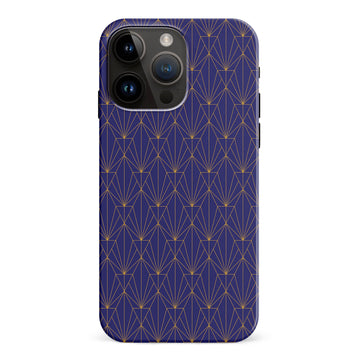 iPhone 15 Pro Max Showcase Art Deco Phone Case in Purple