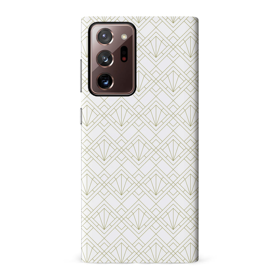 Samsung Galaxy Note 20 Ultra Showcase Art Deco Phone Case in White