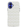 iPhone 16 Plus Iconic Art Deco Phone Case in White