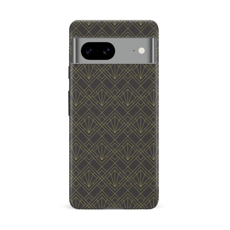 Google Pixel 8A Iconic Art Deco Phone Case in Black