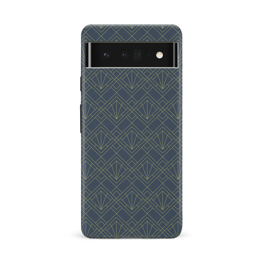 Samsung Galaxy S10 Iconic Art Deco Phone Case in Blue