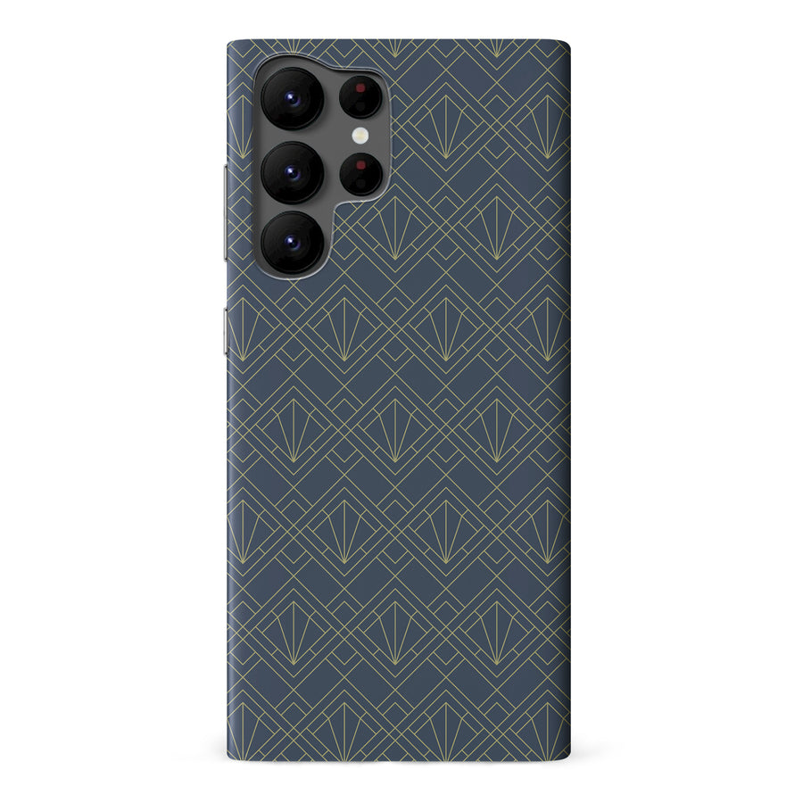 Samsung Galaxy S23 Iconic Art Deco Phone Case - Black
