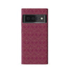Google Pixel 6 Showcase Art Deco Phone Case in Maroon