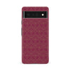 Google Pixel 6A Showcase Art Deco Phone Case in Maroon