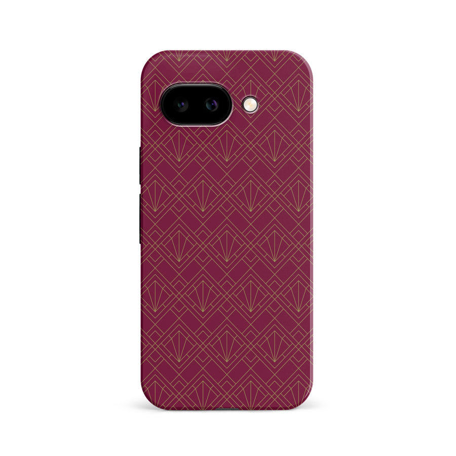 Iconic Art Deco Phone Case - Maroon
