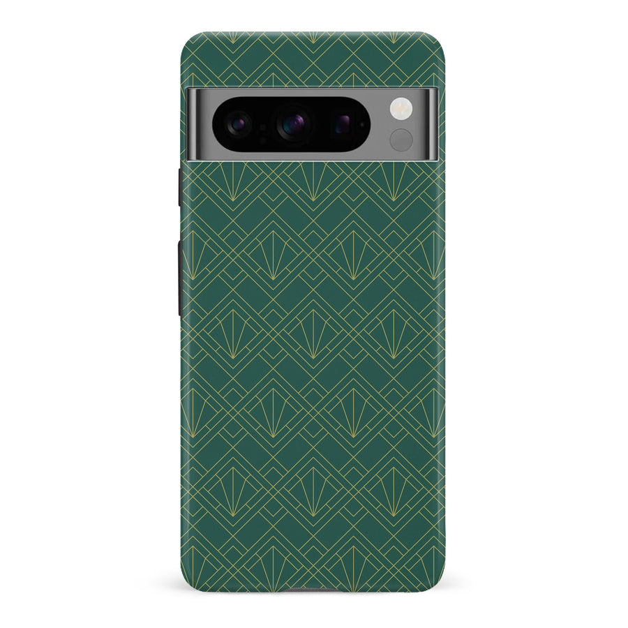 Google Pixel 8 Pro Iconic Art Deco Phone Case in Green