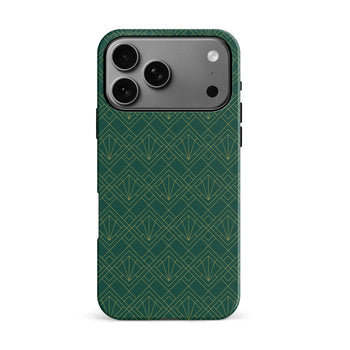 iPhone 17 Pro Max Iconic Art Deco Phone Case Green