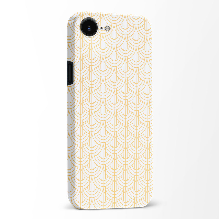 Curved Art Deco Phone Case - White