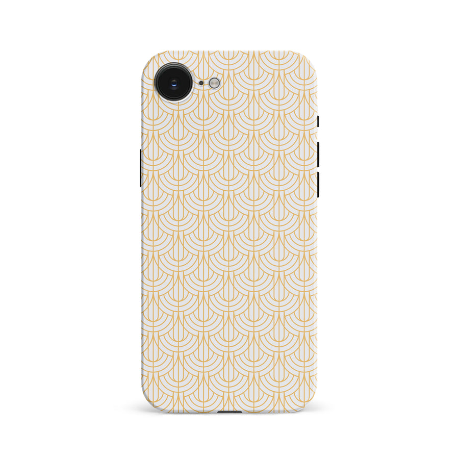 Curved Art Deco Phone Case - White
