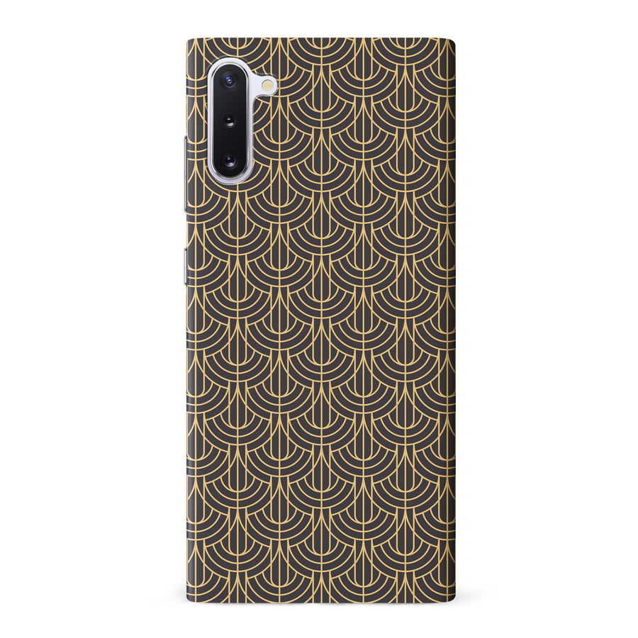 Samsung Galaxy Note 10 Curved Art Deco Phone Case in Black