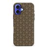 iPhone 16 Plus Curved Art Deco Phone Case in Black
