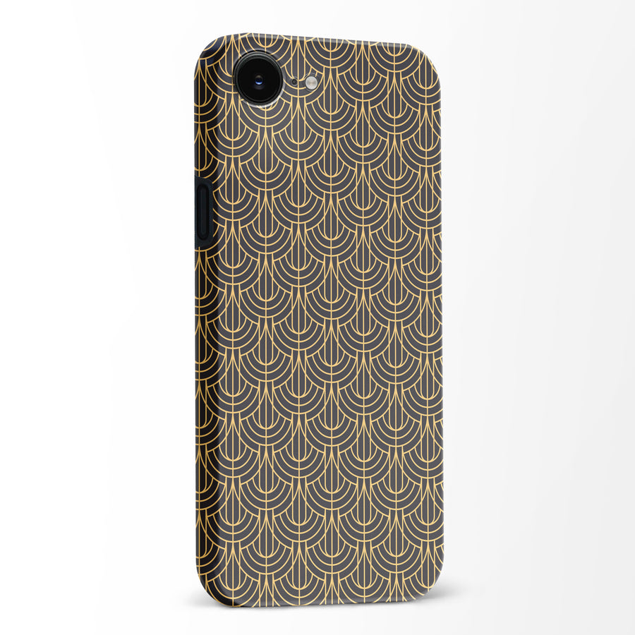 Curved Art Deco Phone Case - Black