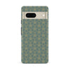 Google Pixel 7 Curved Art Deco Phone Case in Green