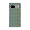 Google Pixel 8A Curved Art Deco Phone Case in Green