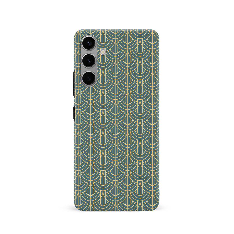 Curved Art Deco Phone Case - Green