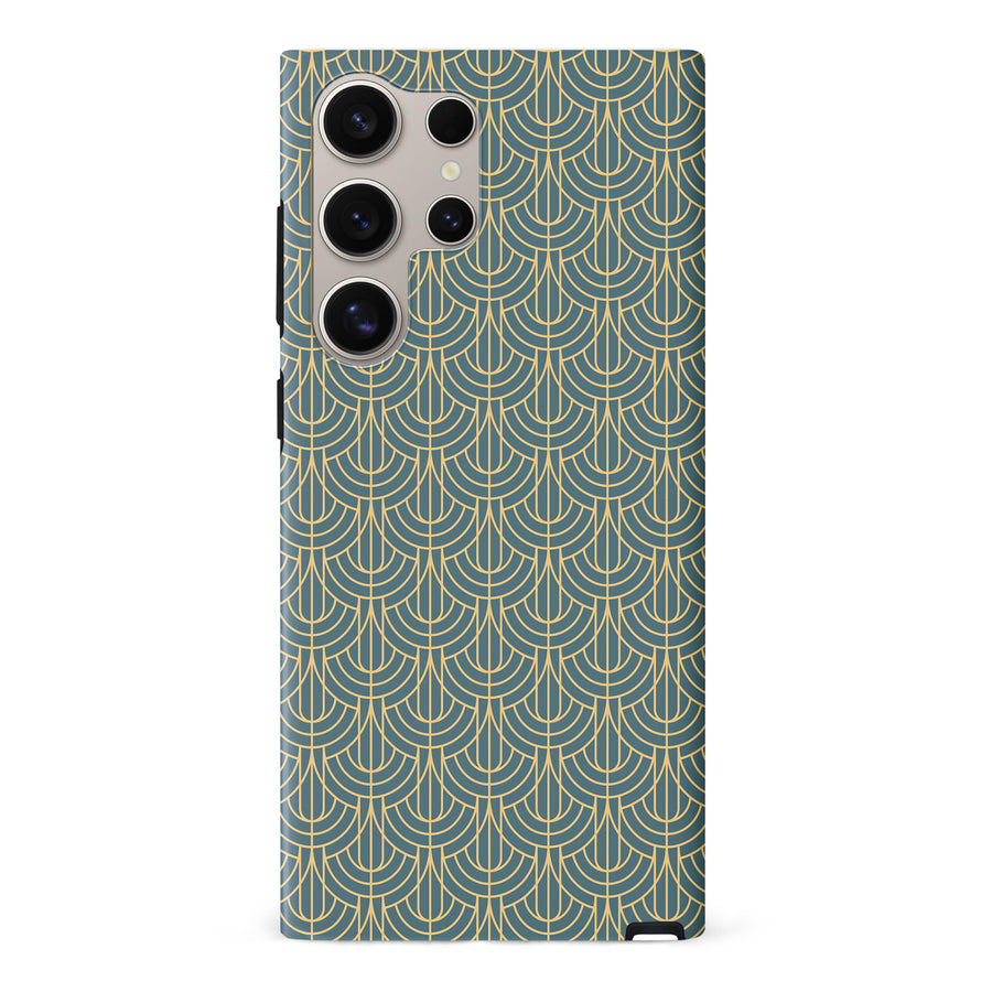 Curved Art Deco Phone Case - Green