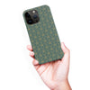 iPhone 15 Pro Max Curved Art Deco Phone Case in Green