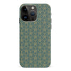 iPhone 15 Pro Max Curved Art Deco Phone Case in Green