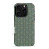 iPhone 16 Pro Max Curved Art Deco Phone Case in Green