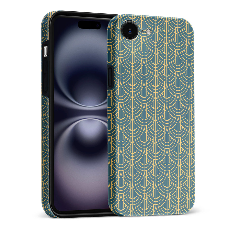 Curved Art Deco Phone Case - Green