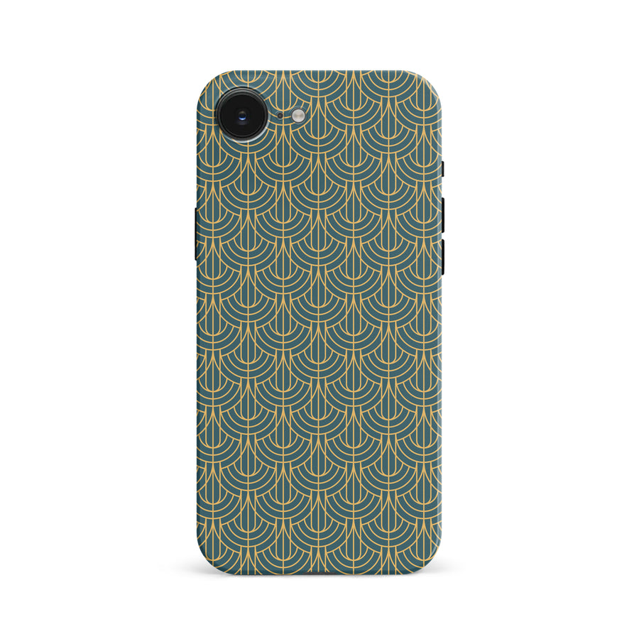 Curved Art Deco Phone Case - Green