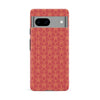 Google Pixel 8A Curved Art Deco Phone Case in Red