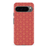 Google Pixel 9 Pro Curved Art Deco Phone Case in Red