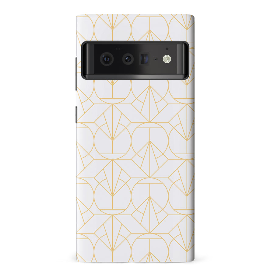 Google Pixel 6 Pro Opulent Art Deco Phone Case in White