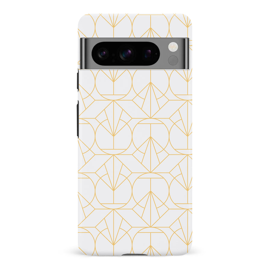 Google Pixel 8 Pro Opulent Art Deco Phone Case in White