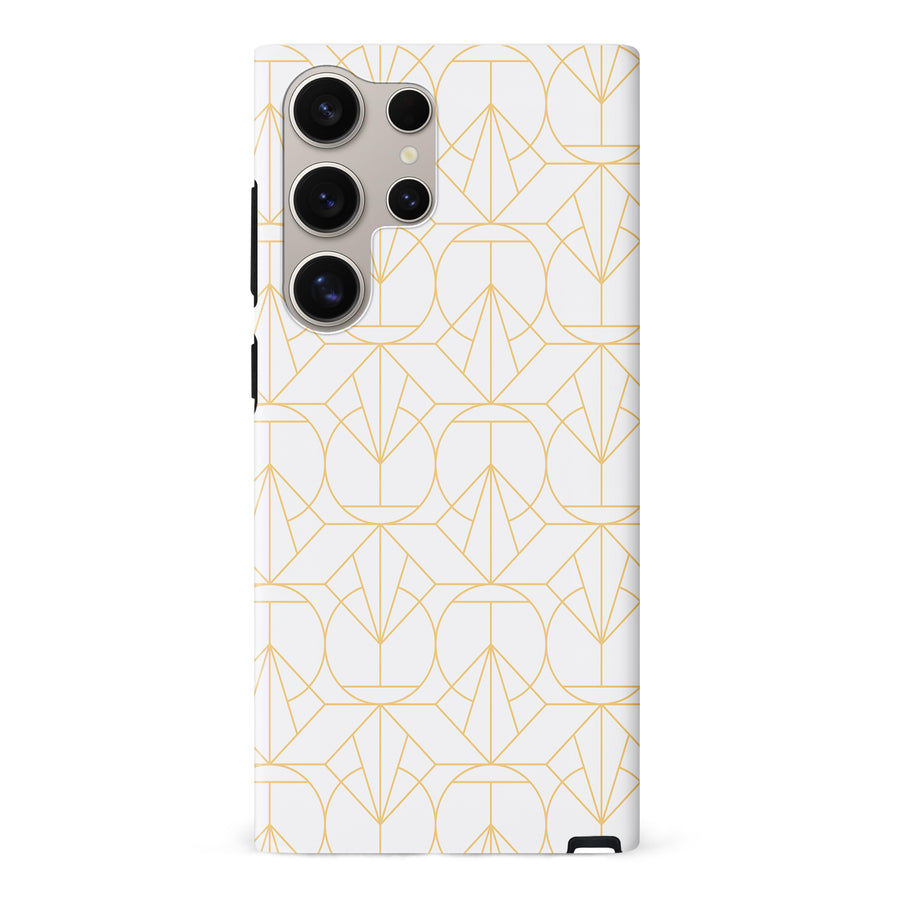 Opulent Art Deco Phone Case - White