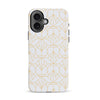 iPhone 16 Opulent Art Deco Phone Case in White