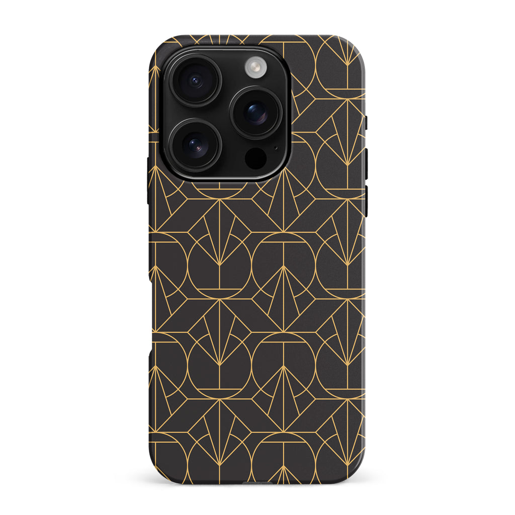 iPhone 16 Pro Max Opulent Art Deco Phone Case in Black