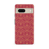 Google Pixel 7 Opulent Art Deco Phone Case in Red