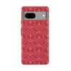 Google Pixel 8A Opulent Art Deco Phone Case in Red