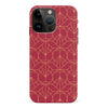 iPhone 15 Pro Max Opulent Art Deco Phone Case in Red