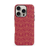 iPhone 16 Pro Opulent Art Deco Phone Case in Red