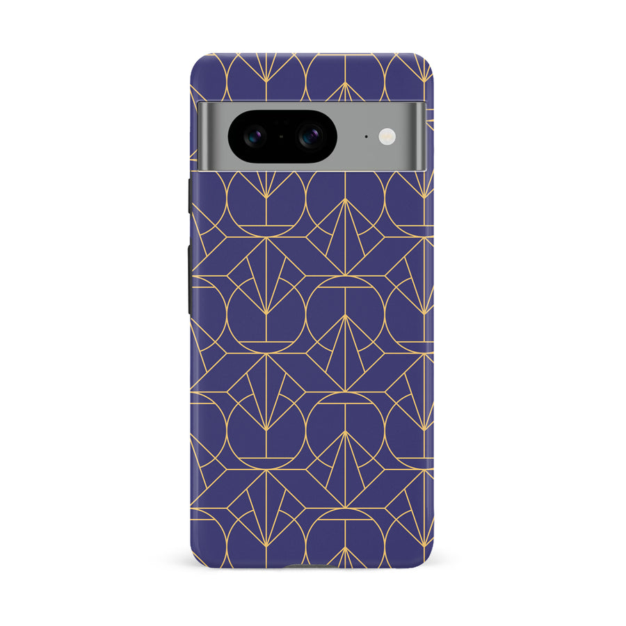 Google Pixel 8 Opulent Art Deco Phone Case in Purple