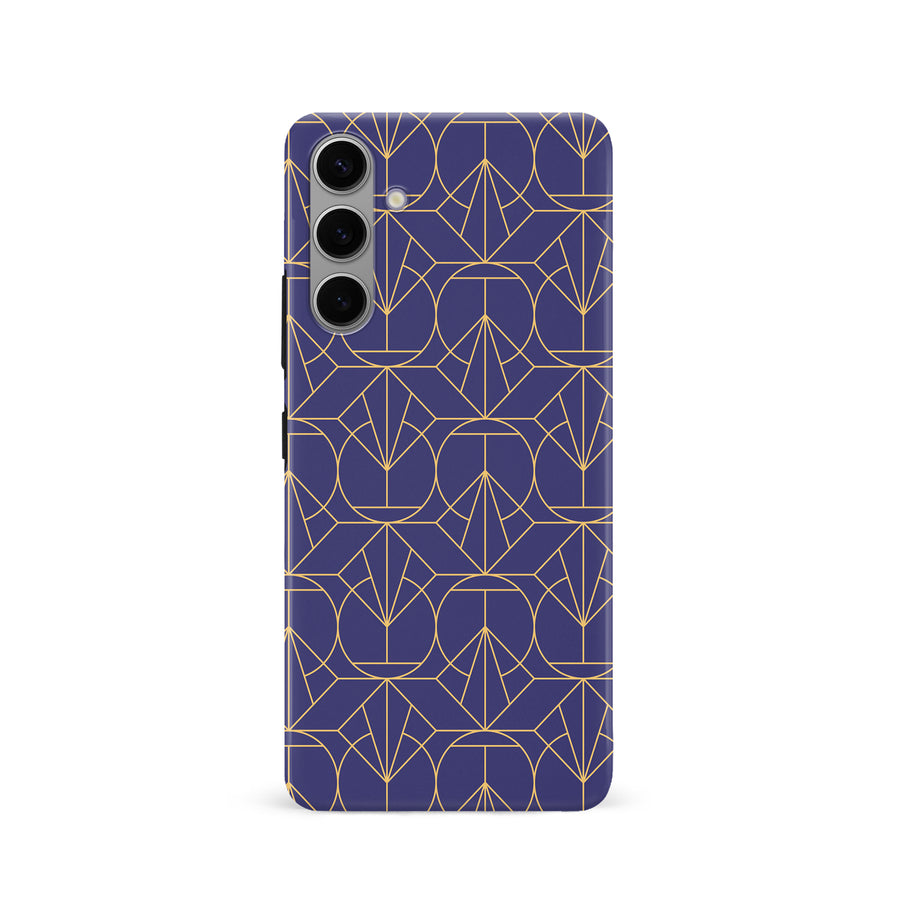 Samsung Galaxy S24 Opulent Art Deco Phone Case - Purple
