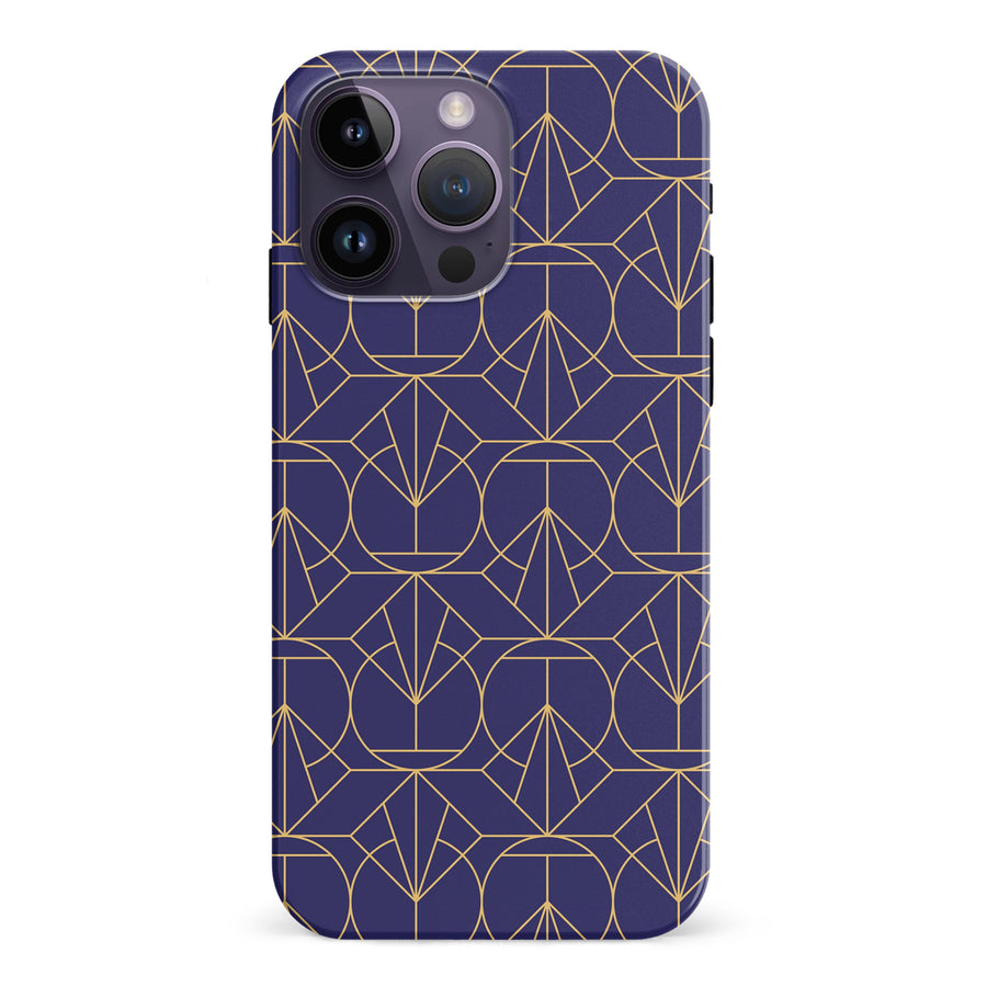 iPhone 15 Pro Opulent Art Deco Phone Case in Purple