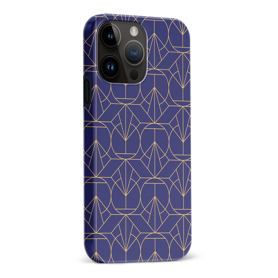 iPhone 15 Pro Max Opulent Art Deco Phone Case in Purple
