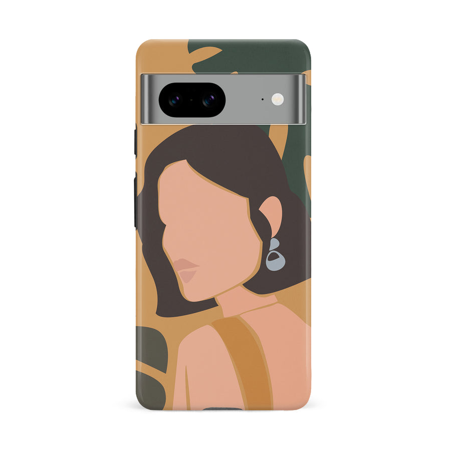 Google Pixel 8A Minimalist Woman Phone Case