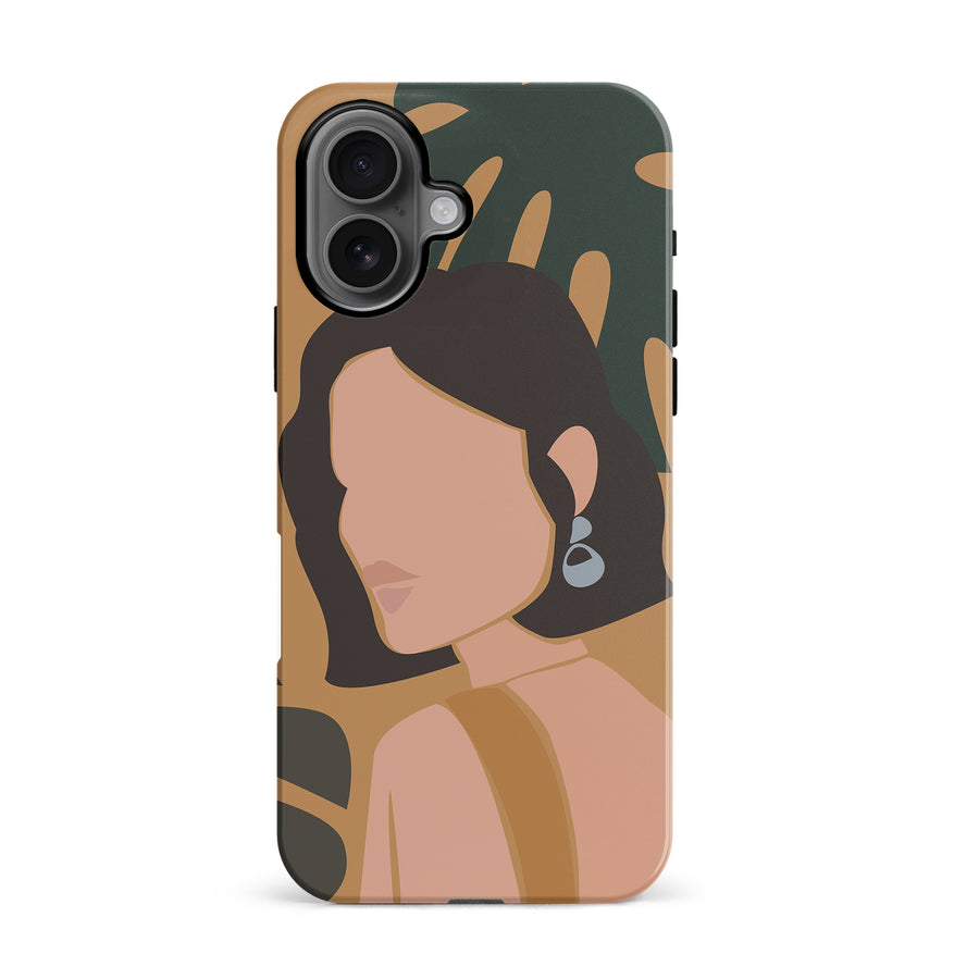 iPhone 16 Minimalist Woman Phone Case