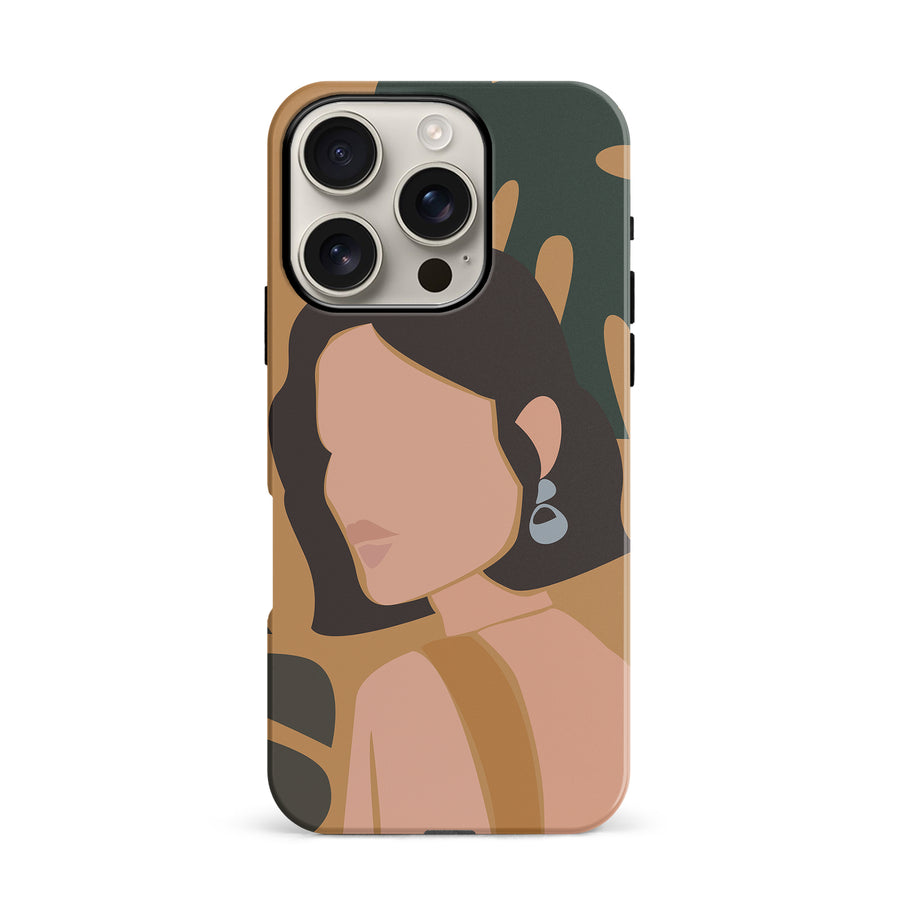 iPhone 16 Pro Minimalist Woman Phone Case