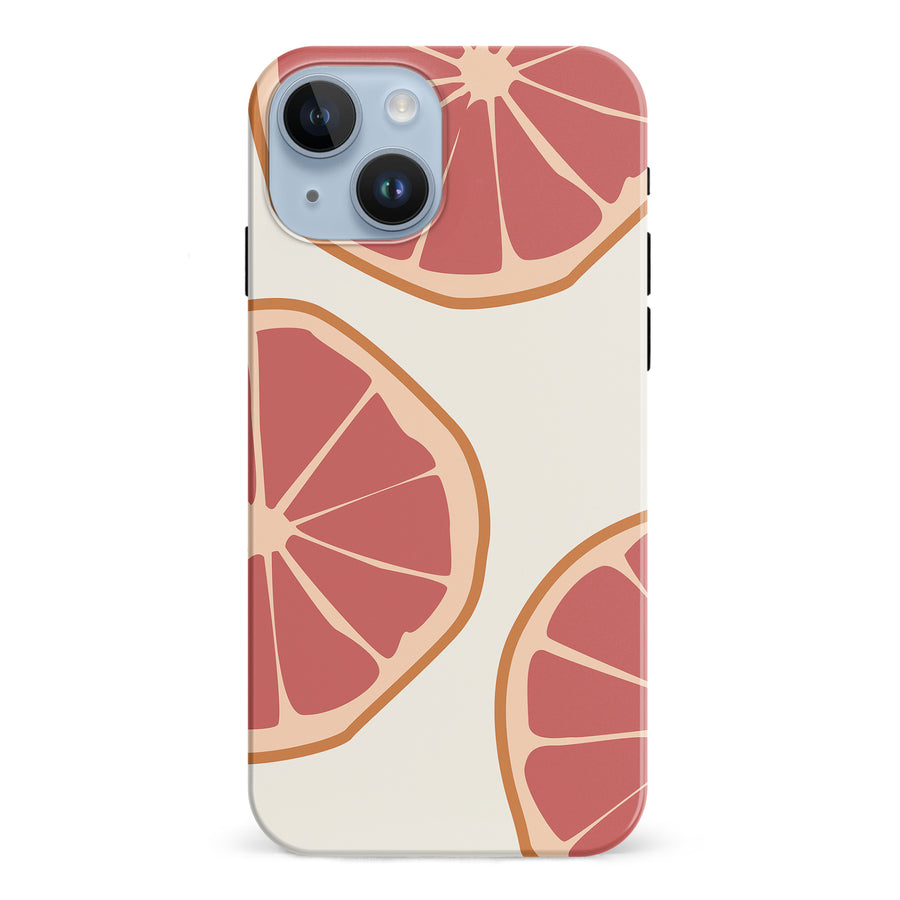 iPhone 15 Grapefruit Phone Case