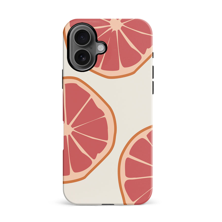 iPhone 16 Grapefruit Phone Case