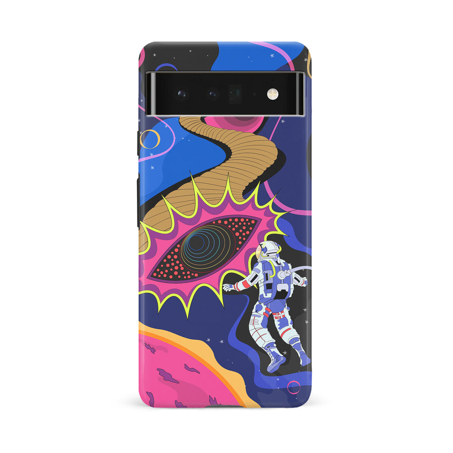 Google Pixel 6A Space Oddity Psychedelic Phone Case