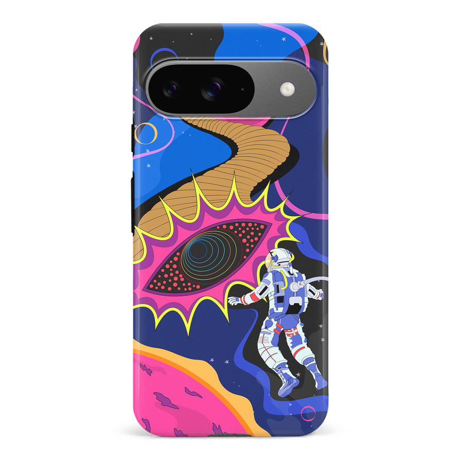 Google Pixel 9 A Space Oddity Psychedelic Phone Case