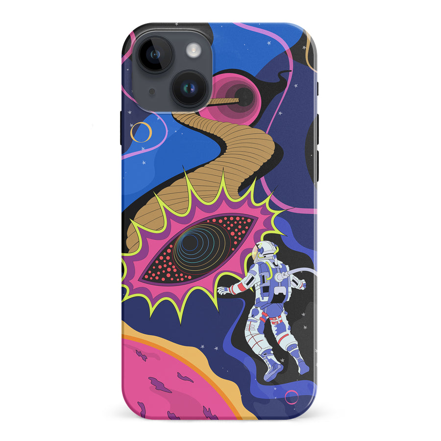 iPhone 15 Plus  A Space Oddity Psychedelic Phone Case