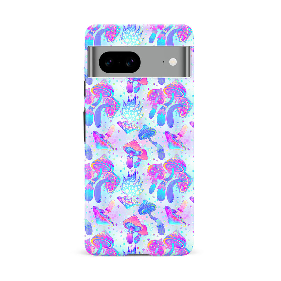 Google Pixel 8A Magic Mushrooms Psychedelic Phone Case